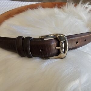 Martin Dingman Vintage Genuine Tanned Leather Belt Size 36